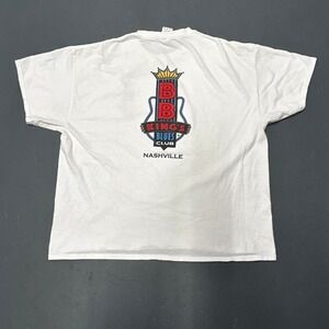 Vintage 2000s BB King blues club music double sided graphic tee shirt tshirt